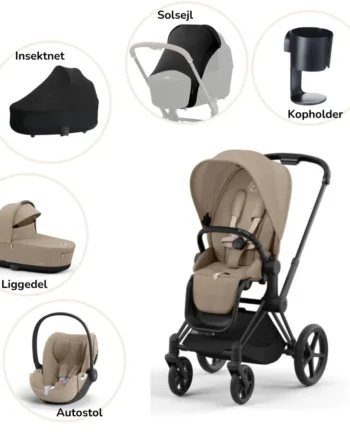 Priam Pakke Cozy Beige Matt Black Plus