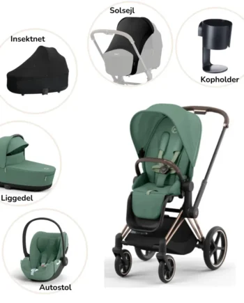 Priam Pakke Leaf Green Rosegold Plus