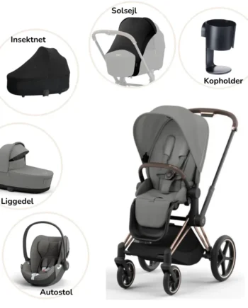 Priam Pakke Mirage Grey Rosegold