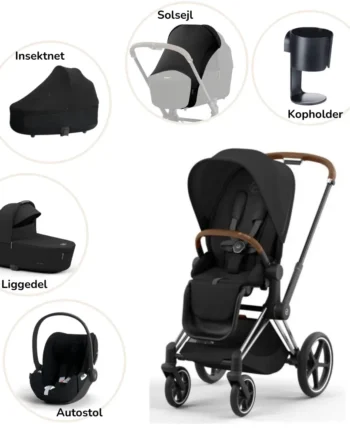 Priam Pakke Sepia Black Chrome Brown Plus