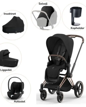 Priam Pakke Sepia Black Rosegold