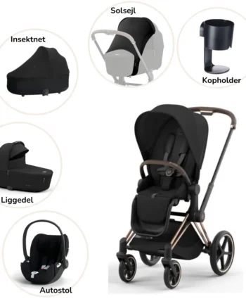 Priam Pakke Sepia Black Rosegold Plus