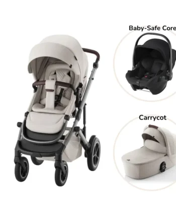 Smile Lux Inkl Liggedel Baby Safe Core Autostol Soft Taupe Space Black
