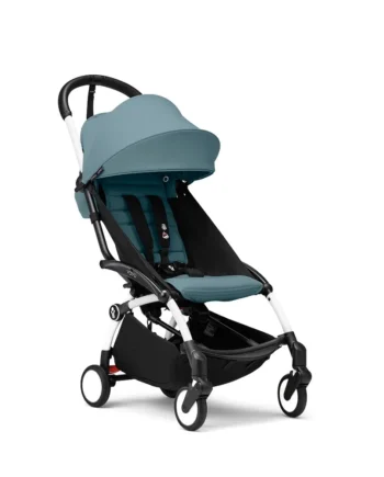 Yoyo Klapvogn Aqua Hvidt Stel