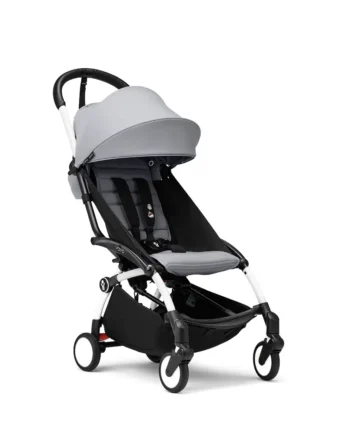 Yoyo Klapvogn Stone Hvidt Stel