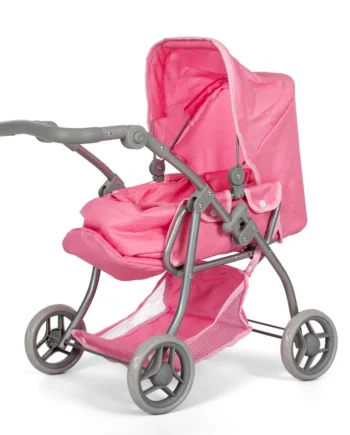 Dukkevogn Med Lift Pink