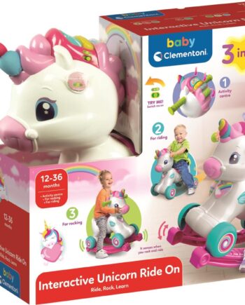 Baby Clementoni Interactive Unicorn Ride Gåbil