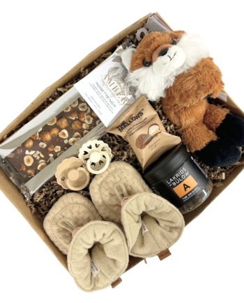 Barselsgave  Brun Gave Lækkerier Til Forældre Baby