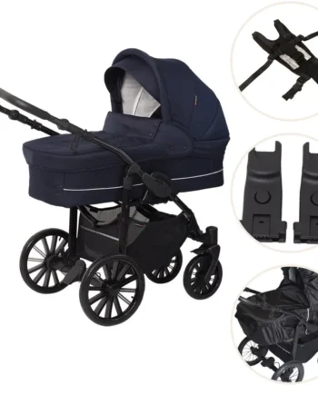 Basson Nordic Lux Barnevogn Pakke Dark Grey