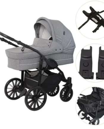 Basson Nordic Lux Barnevogn Pakke Lys Grå