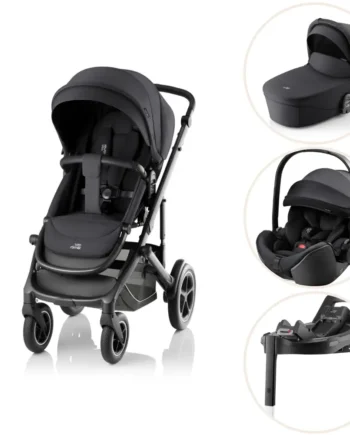Britax Rmer Smile Style Inkl Liggedel Baby Safe Pro Autostol Vario Base Carbon Black