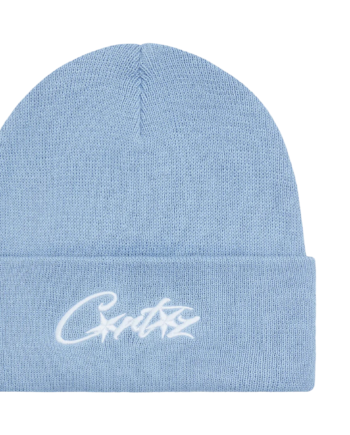 Corteiz Allstarz Folded Beanie Baby Blue