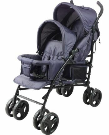 Klapvogn Til Baby Bambisol Double Cane Marineblå