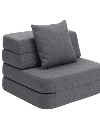 Klipklap Fold Sofa Single Blue Grey Grey