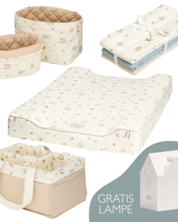 Cam Cam Copenhagen Vintage Toys Puslebundle  Gratis Natlampe