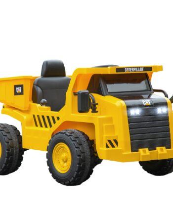 Elektrisk Børnegraver Caterpillar Tipvogn Med Fjernbetjening Alder Gul