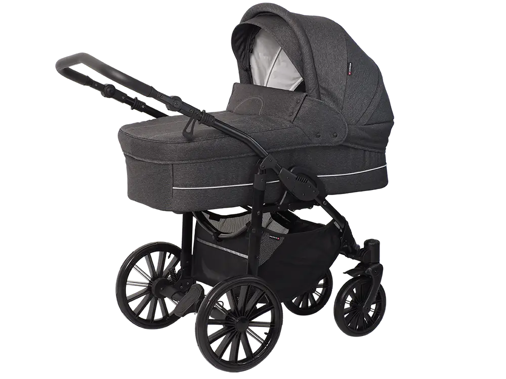 Basson Nordic Lux Barnevogn Dark Grey Melange