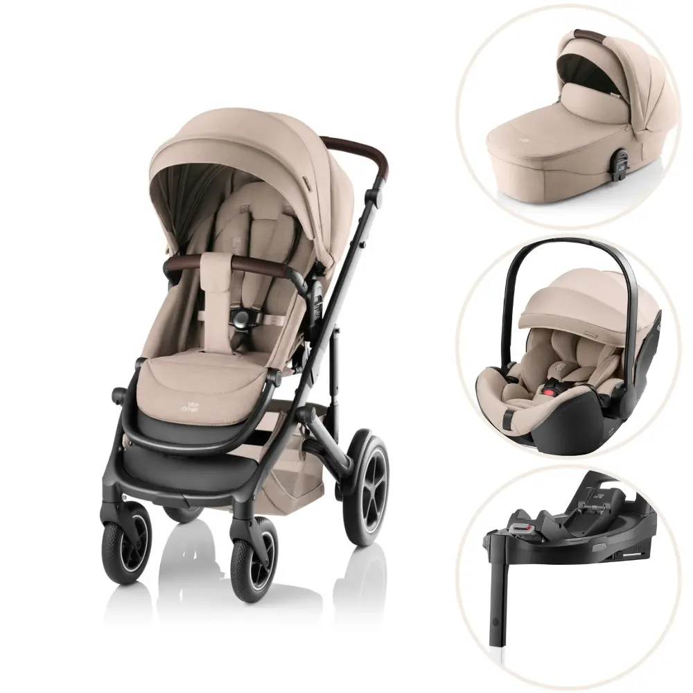 Britax Rmer Smile Style Inkl Liggedel Baby Safe Pro Autostol Vario Base Teak