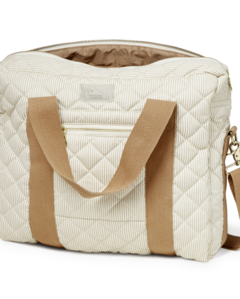 Cam Cam Copenhagen Pusletaske Til Barnevogn Classic Stripes Camel