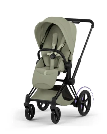 Cybex Priam Klapvogn Style Sage Green Matt Black