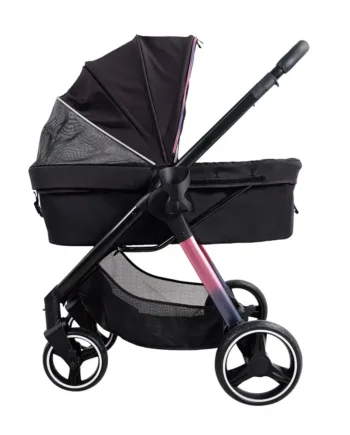 Hundeklapvogn Retro Luxe Prisme Black