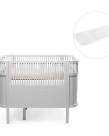 Baby   Seng Stone Grå Med Madras