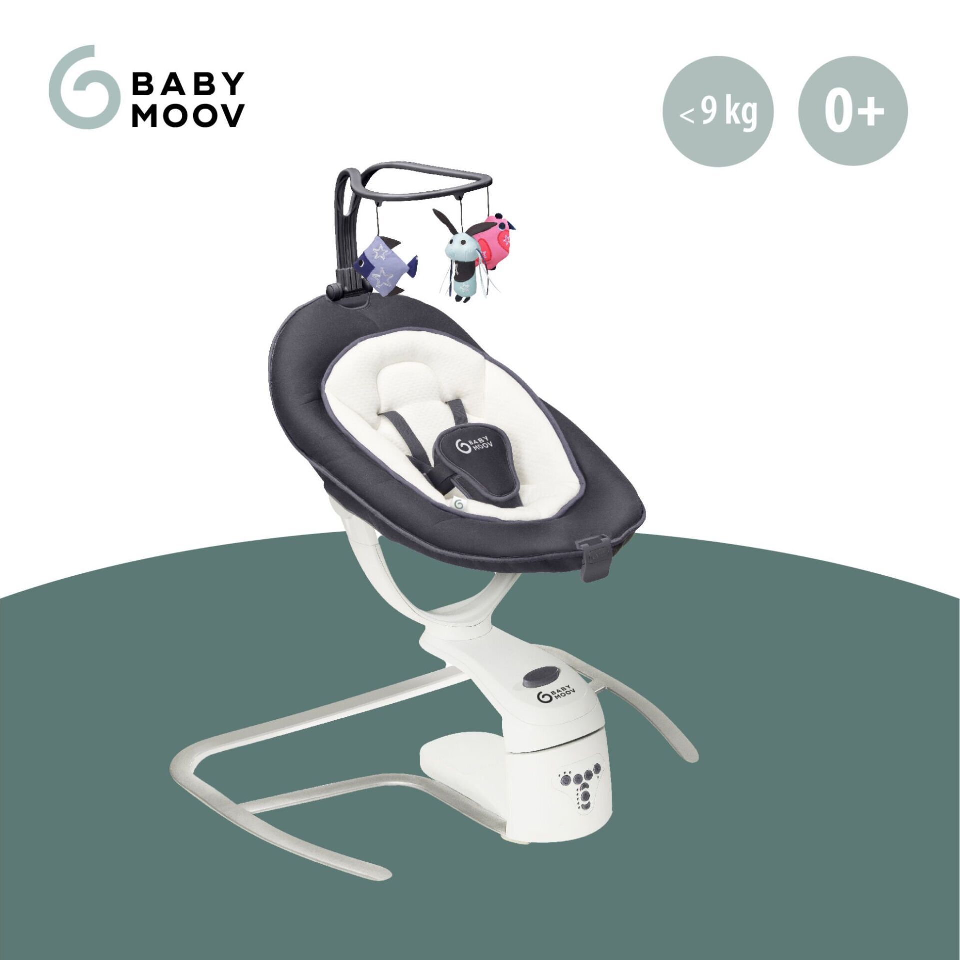 Babymoov Swoon Motion Skråstol Zinc