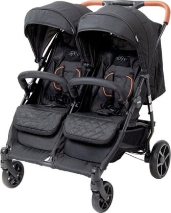 Babytrold Os2 Tvillinge Klapvogn Sort