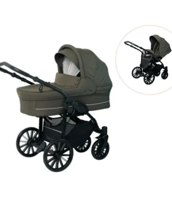 Basson Nordic Lux Barnevogn Inkl Klapvognssæde Dusty Olive