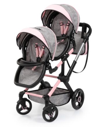 Bayer Design Tvillinge Klapvogn Xeo Grå Pink