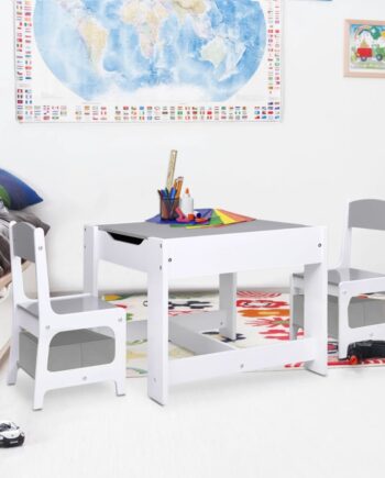 Børnebord Med Stole Mdf Brun
