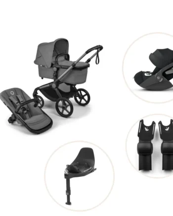 Bugaboo Fox Renew Kombivogn Inkl Cloud Plus Autostol Base Adapter Moon Grey Graphite
