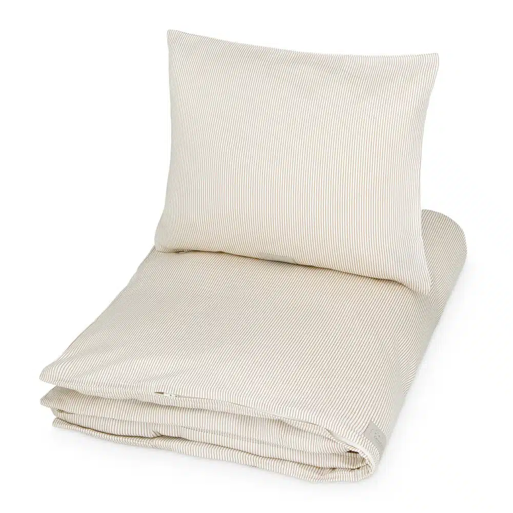 Cam Cam Sengetøj Voksen 140x200 Classic Stripes Camel