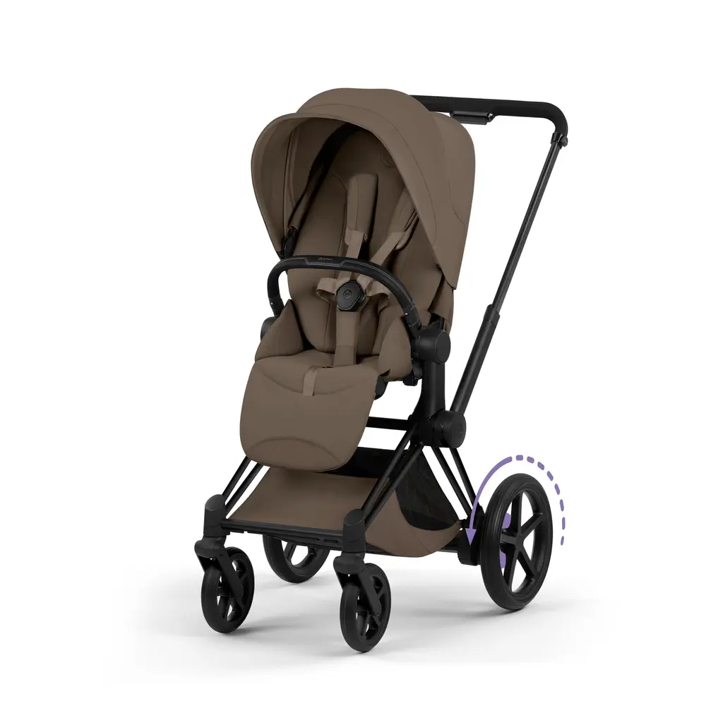 Cybex Priam Klapvogn Style Coconut Brown Matt Black
