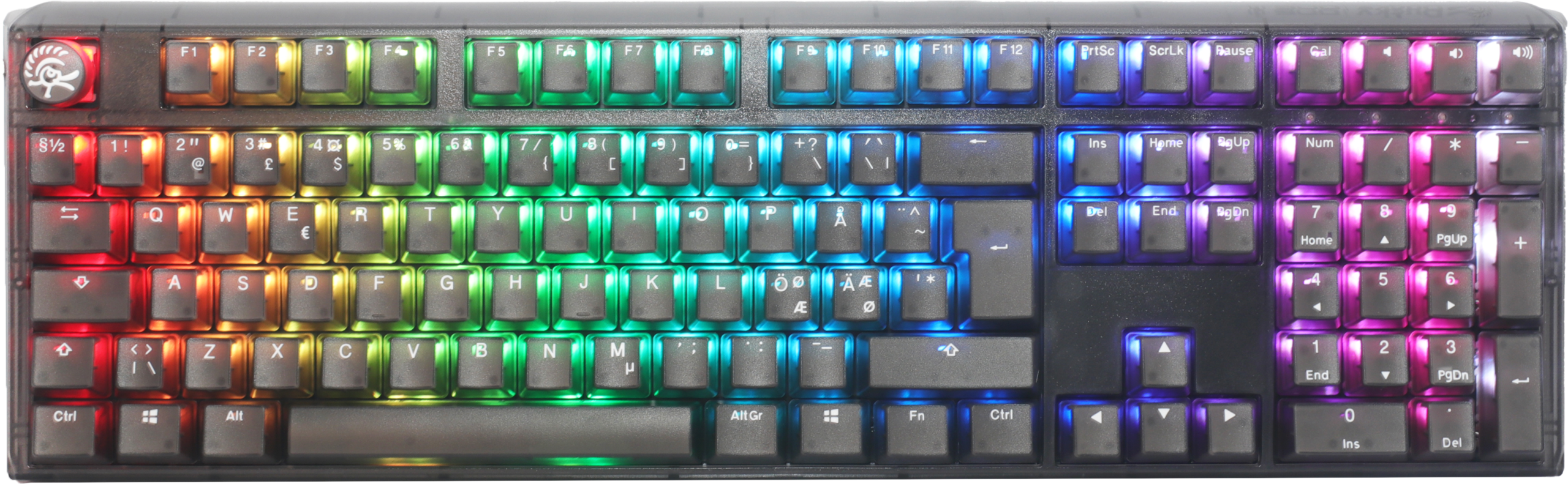 Ducky One Aura Black Nordic Fullsize Gateron Baby Kangaroo Rgb Tastatur Geekd