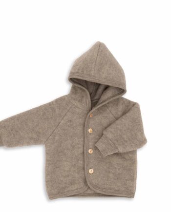 Engel  Uld Fleece Jakke Brun Melange