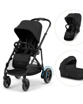Gazelle Søskendevogn Moon Black