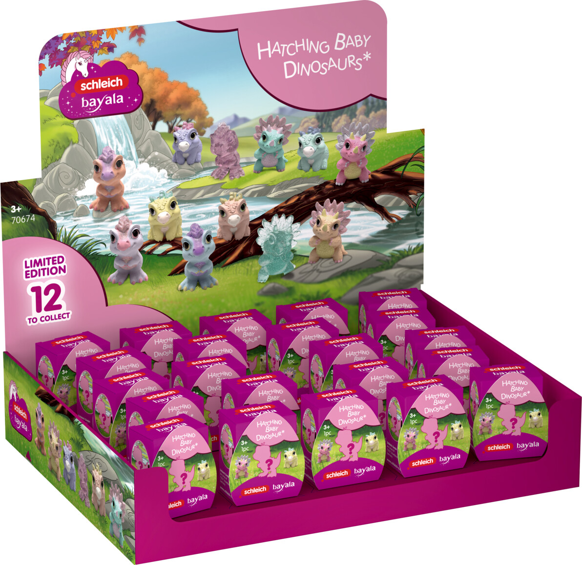 Schleich 70674 Hatching Baby Dinosaurs Overraskelse Bayala
