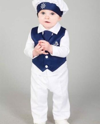 Baby Jakkesæt: Lille Magnus Sømandsdåbs Jakkesæt Eller Lille Brudesvend