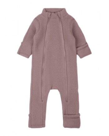 Baby Ulddragt Med Dobbelt Lynlås Twilight Mauve