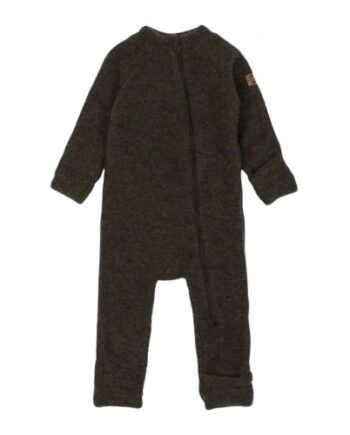 Baby Ulddragt Merinould Med Ombuk Dark Brown
