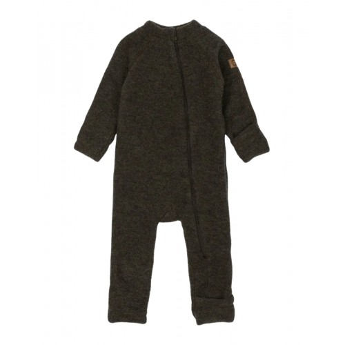 Baby Ulddragt Merinould Med Ombuk Dark Brown