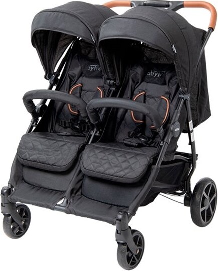 Babytrold Os2 Tvillinge Klapvogn Sort