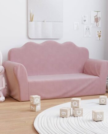 Børnesofa Personers Pink Blød Plys