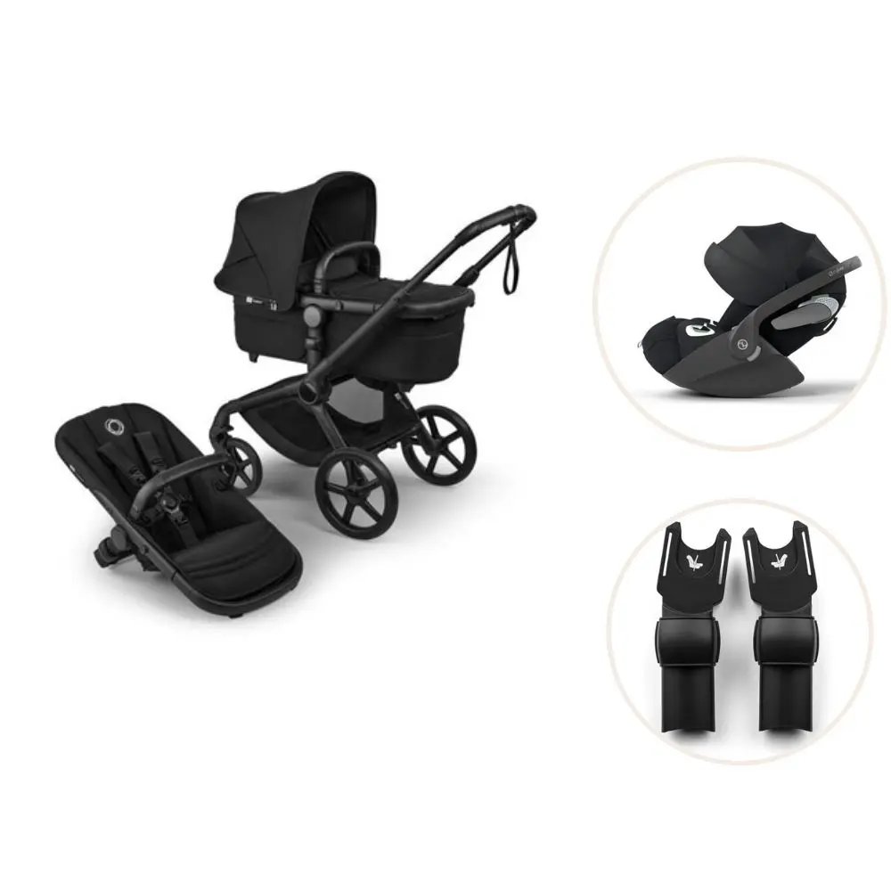 Bugaboo Fox Renew Kombivogn Inkl Cloud Autostol Adapter Heritage Black Black
