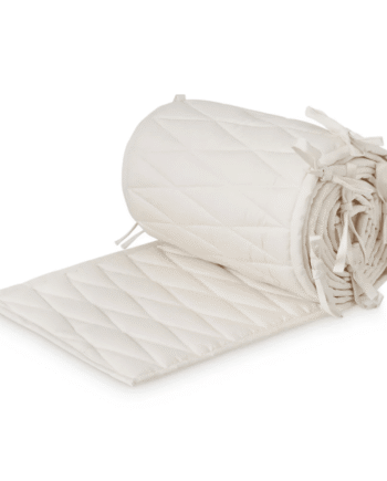 Cam Cam Copenhagen Sengerand Med Harlequin Broderi Light Sand