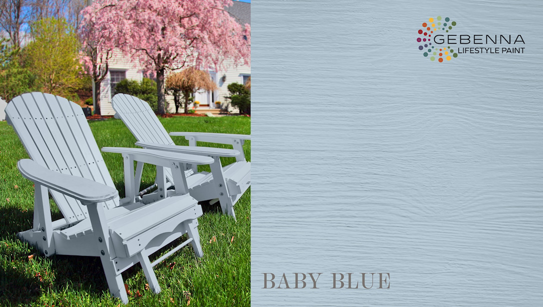 Gjøco Udendørs Træmaling: Baby Blue Liter