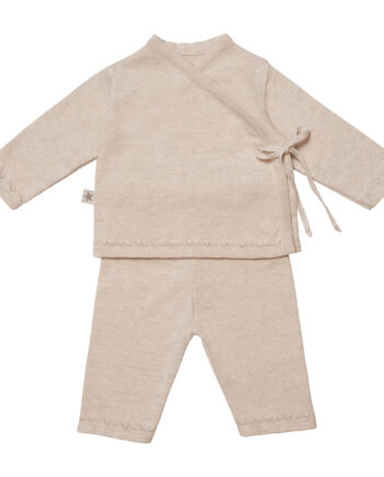 Huttelihut Lani Sæt Baby Bluse   Bukser Off White