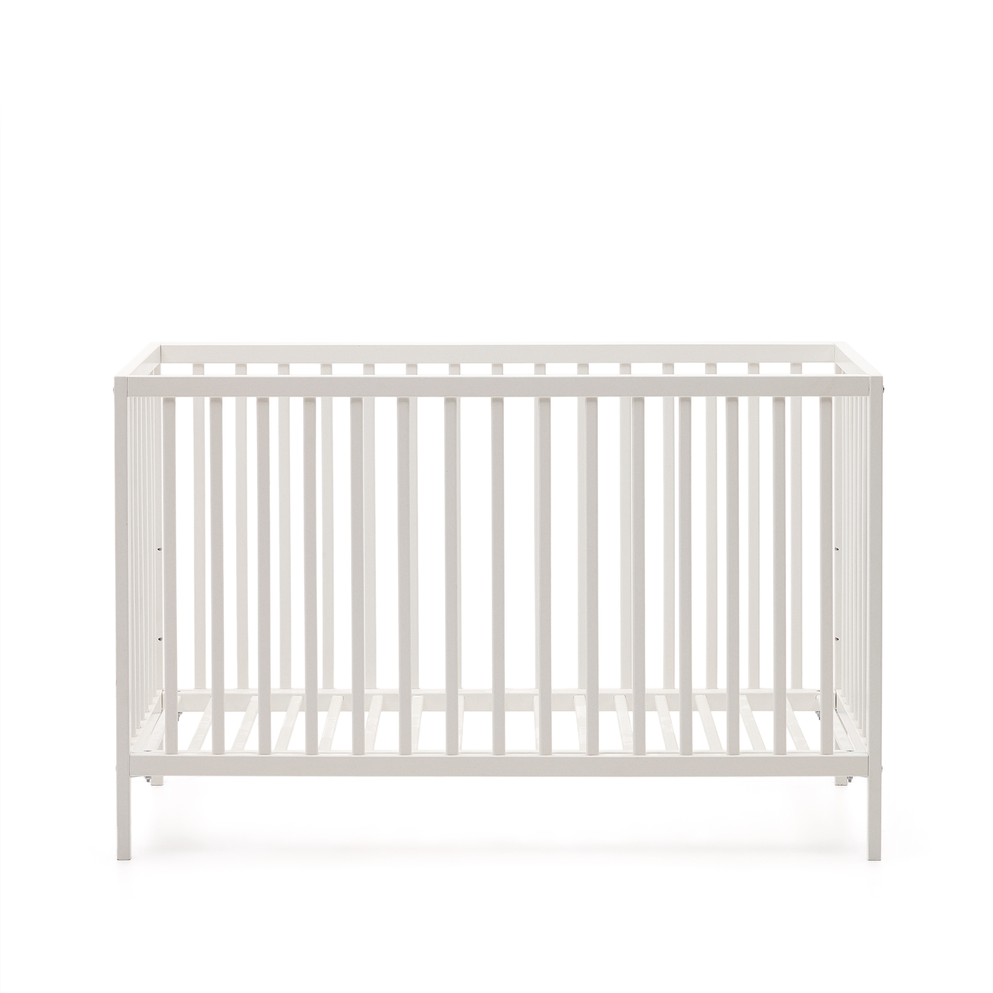 Kave Home Shantal Tremmeseng Til Baby Justerbar Madrashøjde Hvid Asketræ 60x120