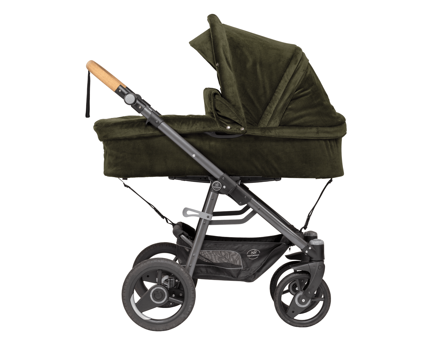 Naturkund Lux Evo Max Barnevogn Cord Oliv